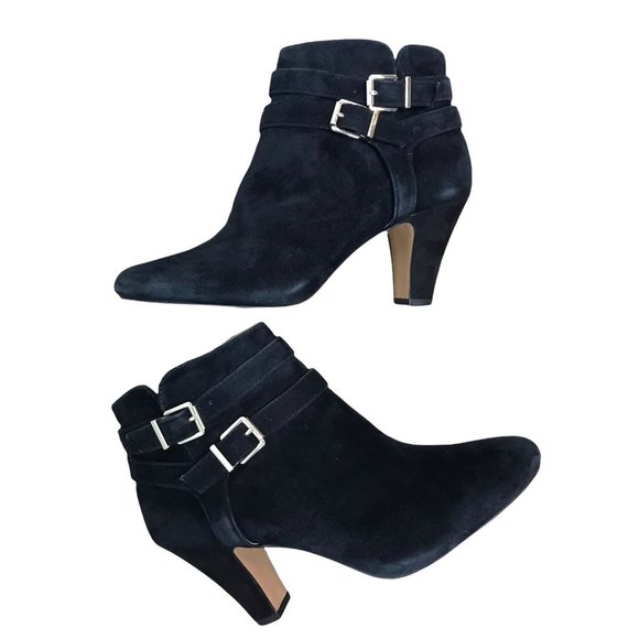 INC International Concepts Shoes - SOLD NWOB INC International Concepts Dorine Black Suede Ankle Booties Size 8.5